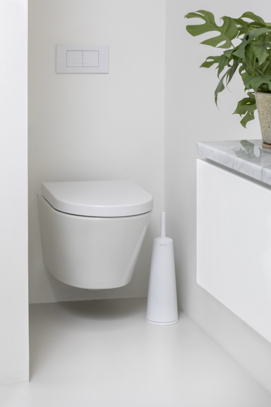 Brabantia ReNew Toiletbrste m. Holder, Hvid