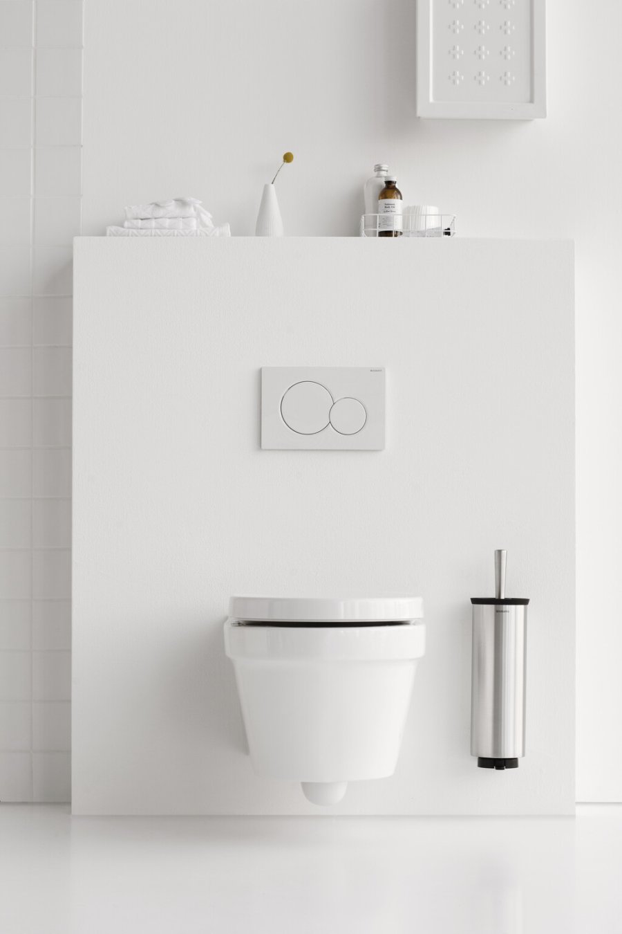 Brabantia Profile Toiletbrste m. Holder og Vgbeslag, Mat Stl