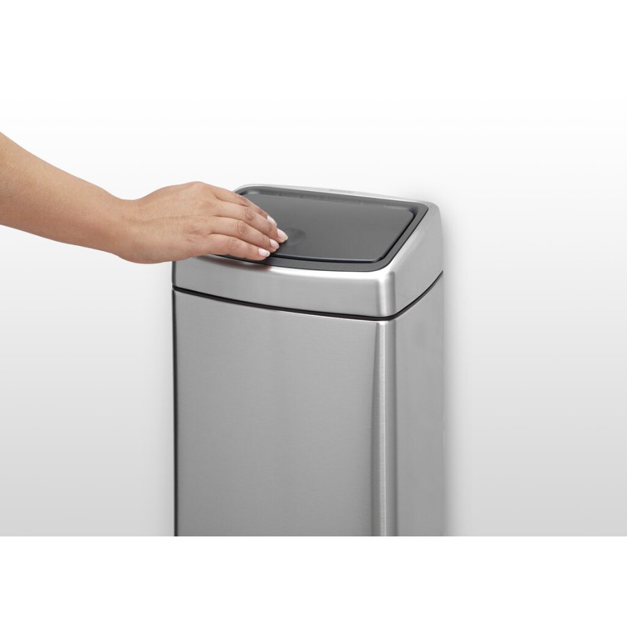 Brabantia Touch Affaldsspand Fingerprint Proof 10 L, Mat Stl