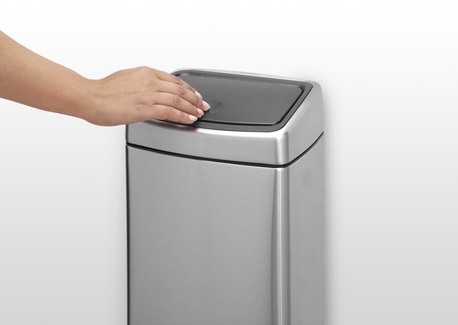 Brabantia Touch Affaldsspand Fingerprint Proof 10 L, Mat Stl