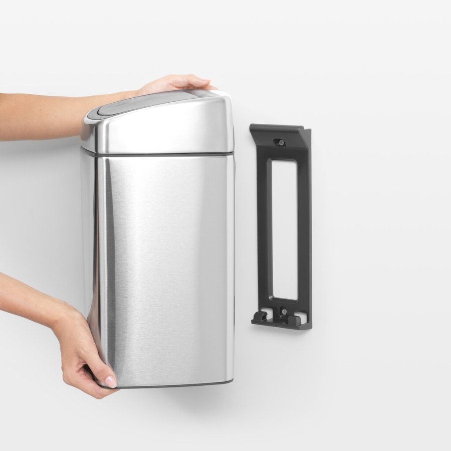 Brabantia Touch Affaldsspand Fingerprint Proof 10 L, Mat Stl