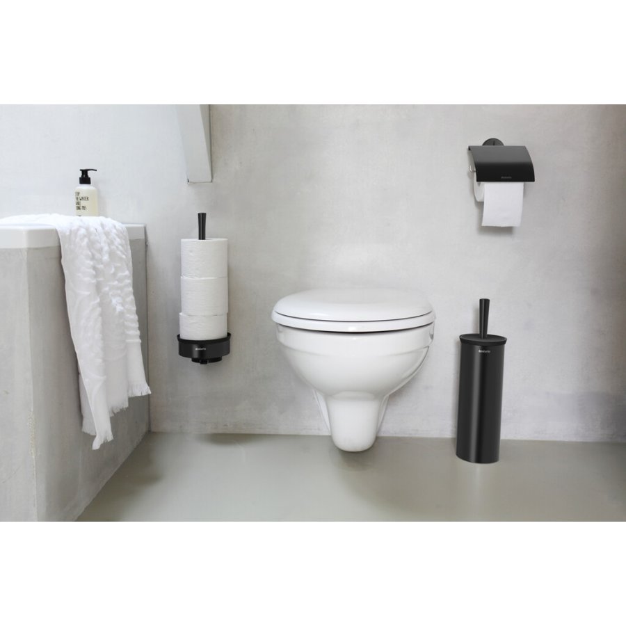 Brabantia Profile Toiletrulleholder, Sort