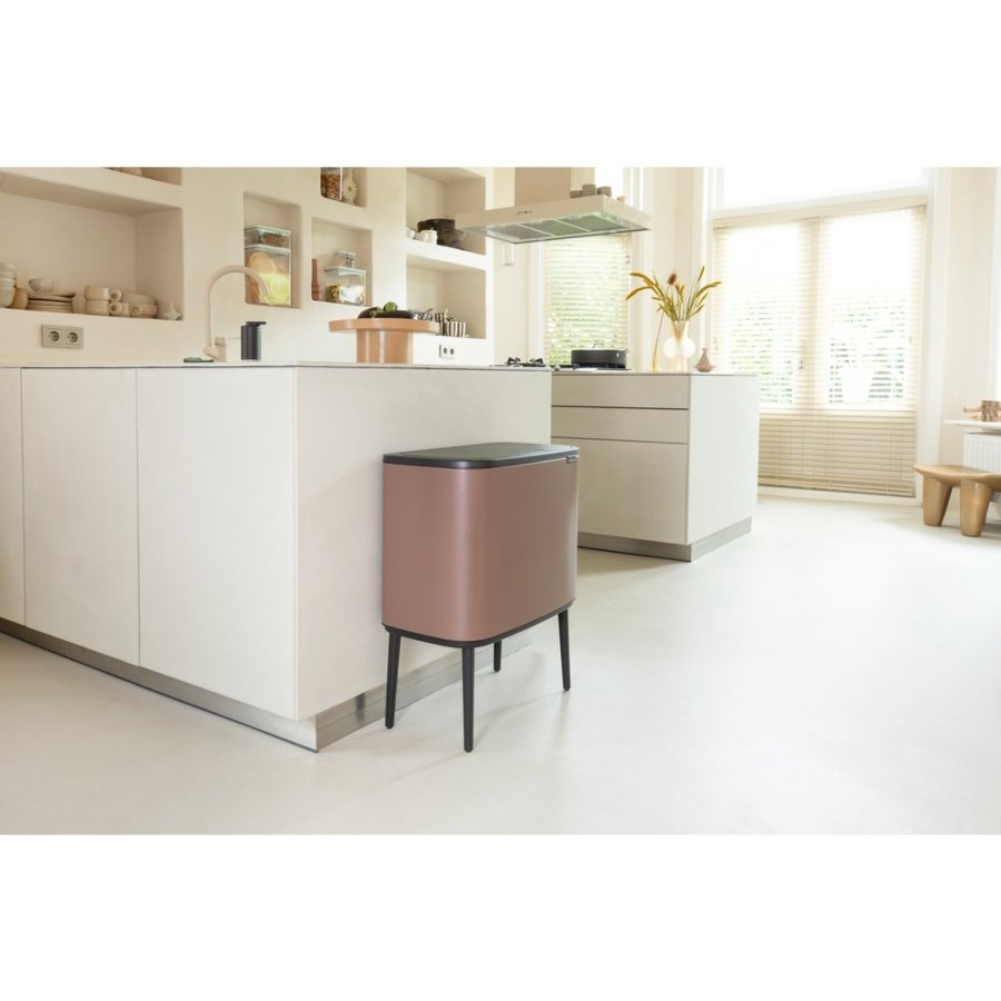 Brabantia Bo Touch Affaldsspand 11+23 L, Satin Taupe