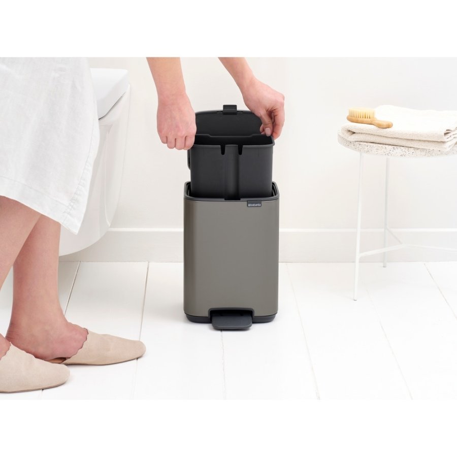 Brabantia Bo Pedalspand 4 L, Platinum