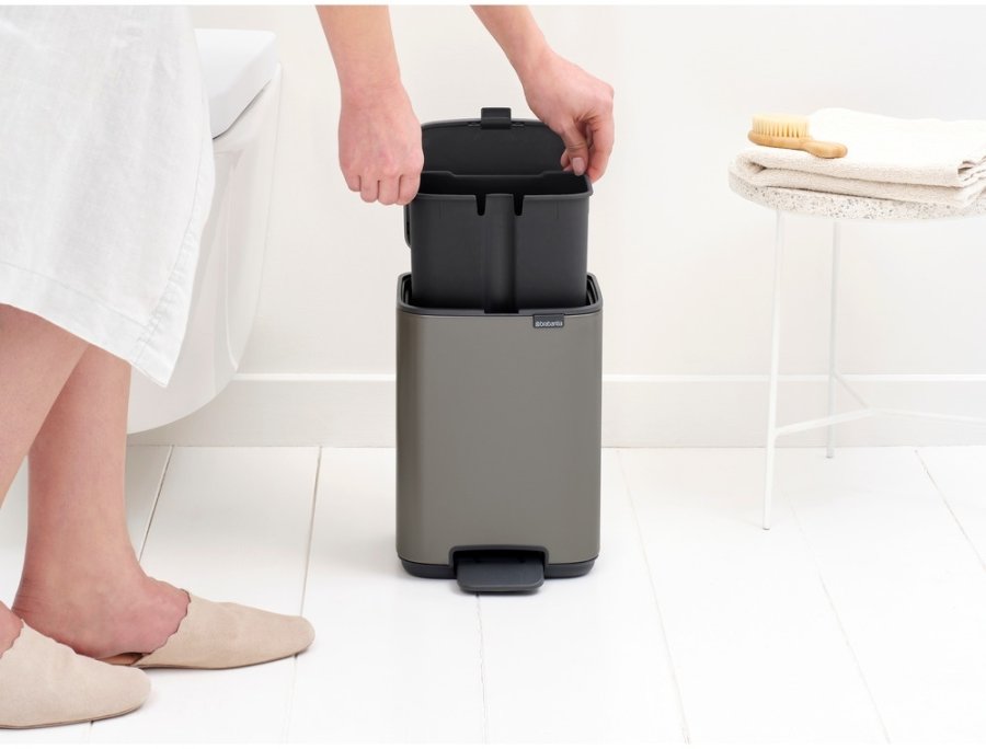 Brabantia Bo Pedalspand 4 L, Platinum