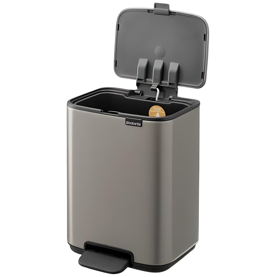 Brabantia Bo Pedalspand 4 L, Platinum