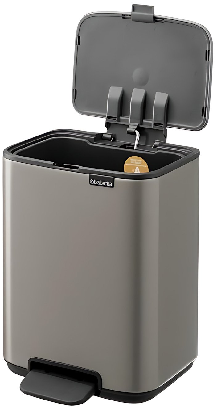 Brabantia Bo Pedalspand 4 L, Platinum