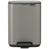 Brabantia Bo Pedalspand 4 L, Platinum