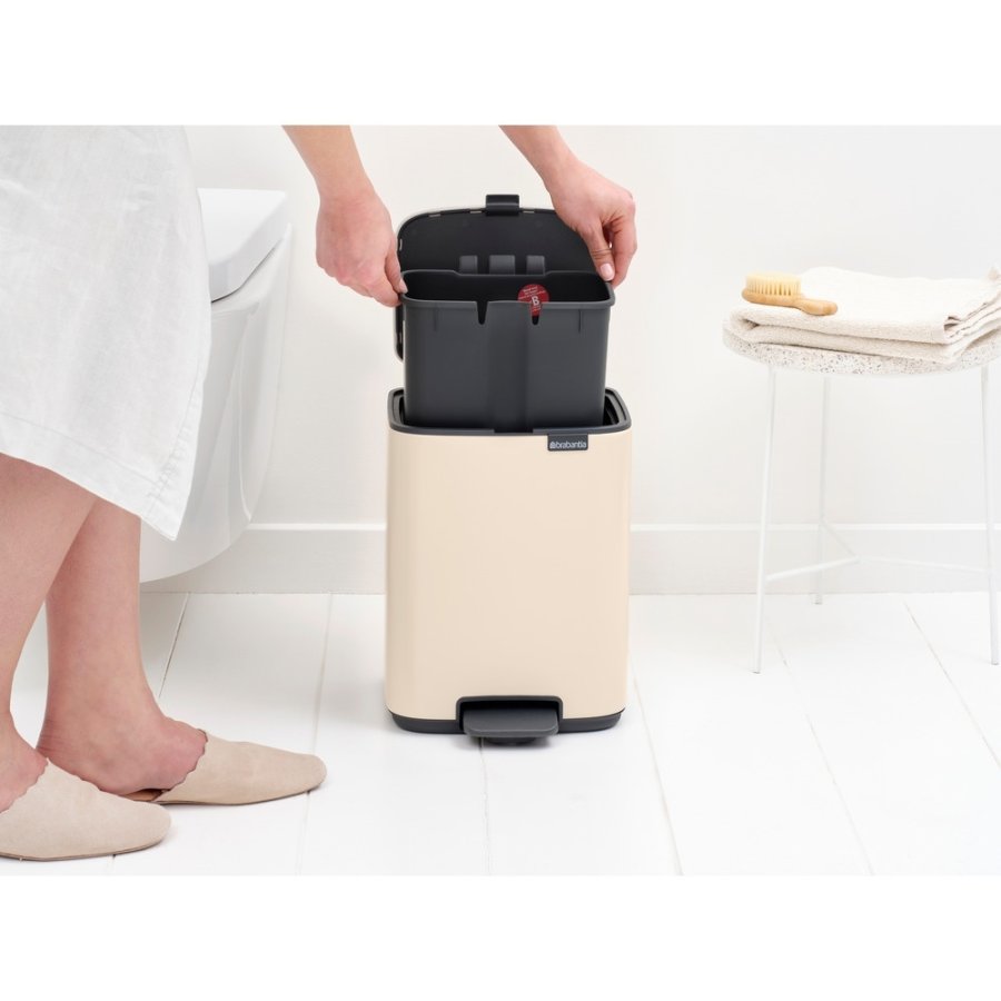 Brabantia Bo Pedalspand 7 L, Soft Beige