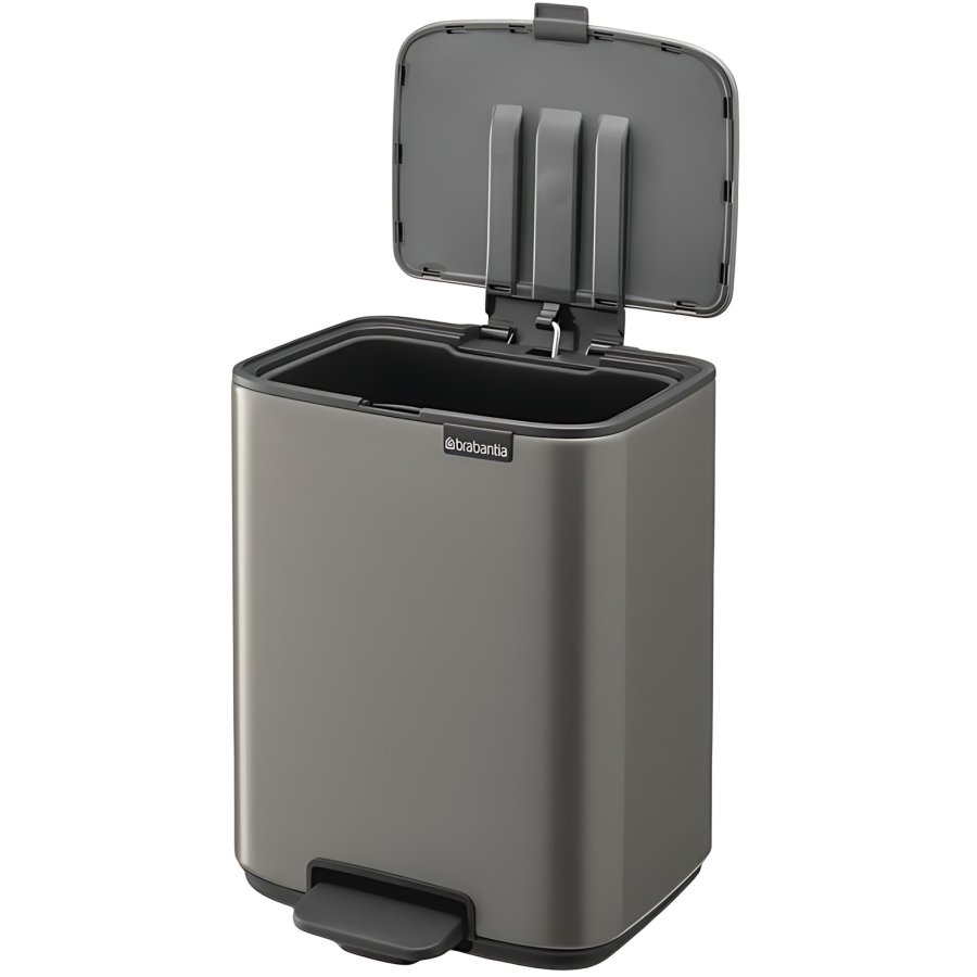 Brabantia Bo Pedalspand 7 L, Platinum