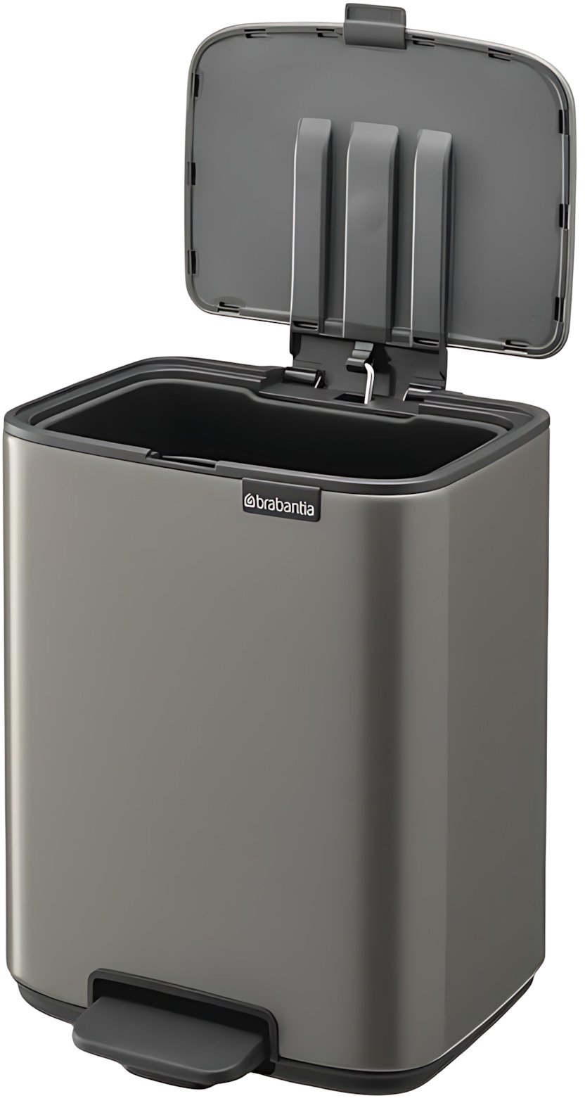 Brabantia Bo Pedalspand 7 L, Platinum