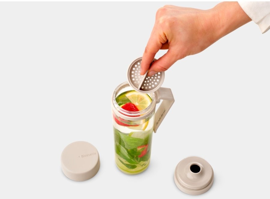 Brabantia Make & Take Drikkeflaske m. Si 500 ml, Soft Beige