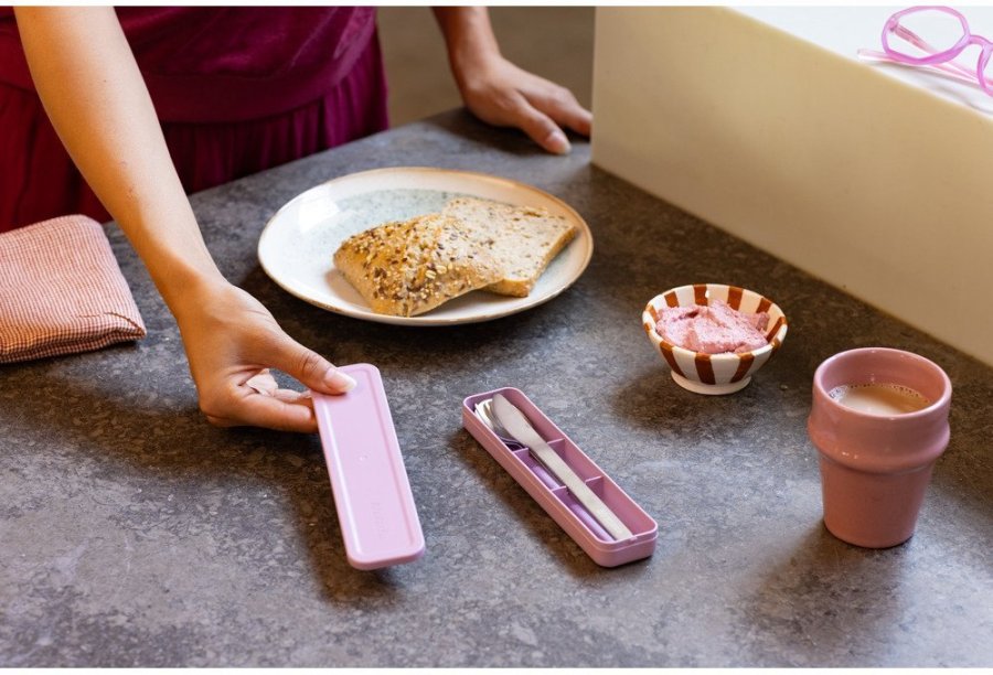 Brabantia Make & Take Besteckset 3-teilig, Lilac Pink