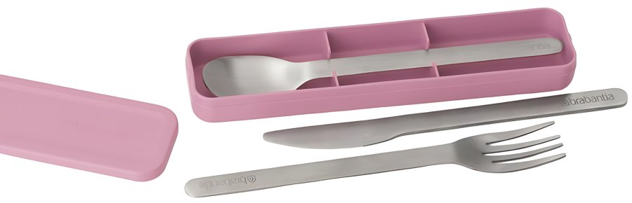 Brabantia Make & Take Besteckset 3-teilig, Lilac Pink