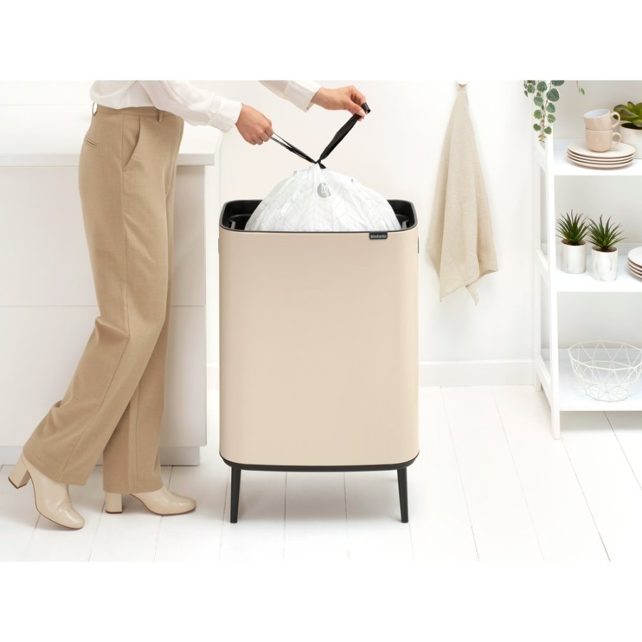Brabantia Bo Touch Afvalemmer 60 L, Soft Beige
