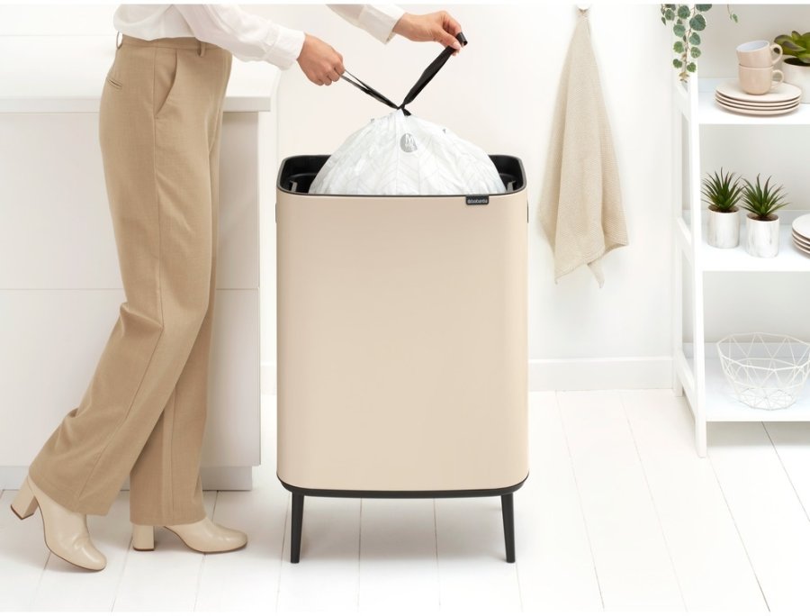 Brabantia Bo Touch Afvalemmer 60 L, Soft Beige