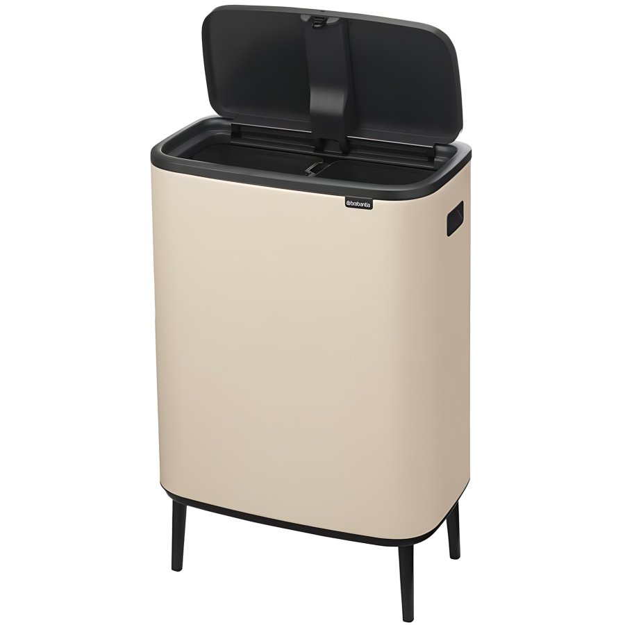 Brabantia Bo Touch Afvalemmer 2x30 L, Soft Beige