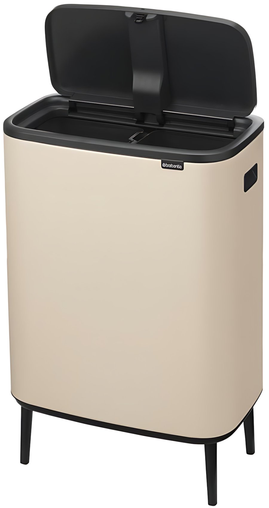 Brabantia Bo Touch Afvalemmer 2x30 L, Soft Beige
