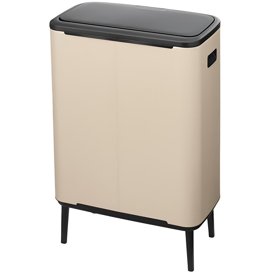 Brabantia Bo Touch Afvalemmer 2x30 L, Soft Beige