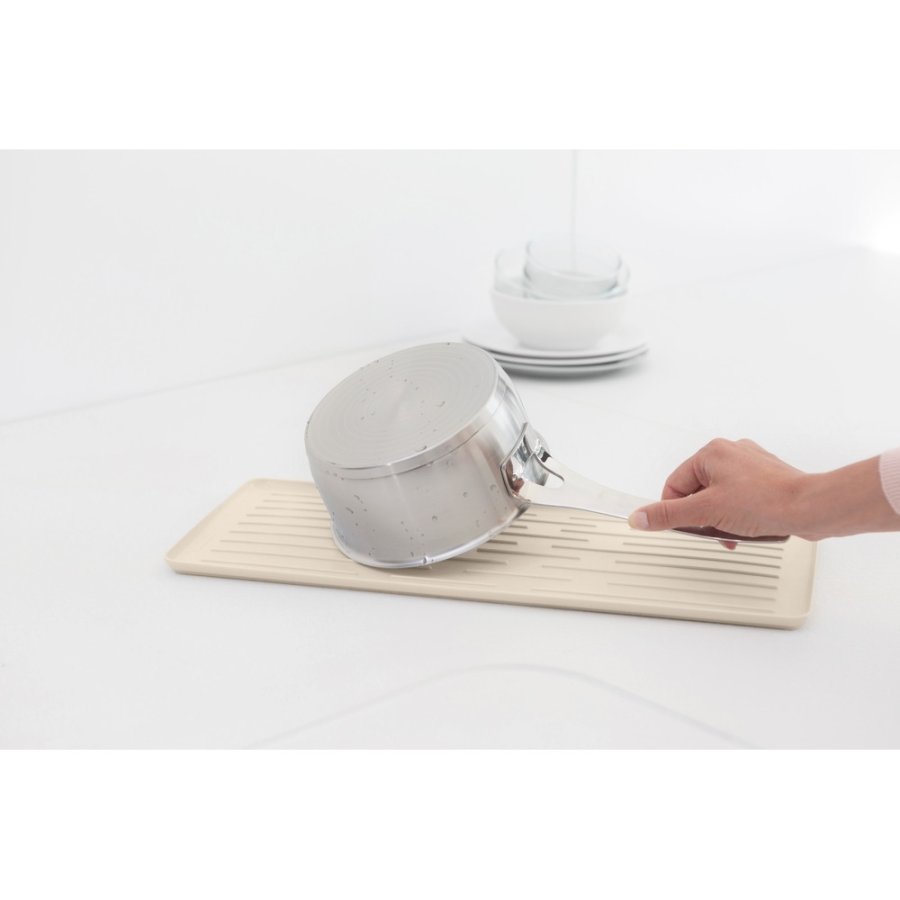 Brabantia Opvaskestativ m. Bakke 46,3x20 cm, Soft Beige