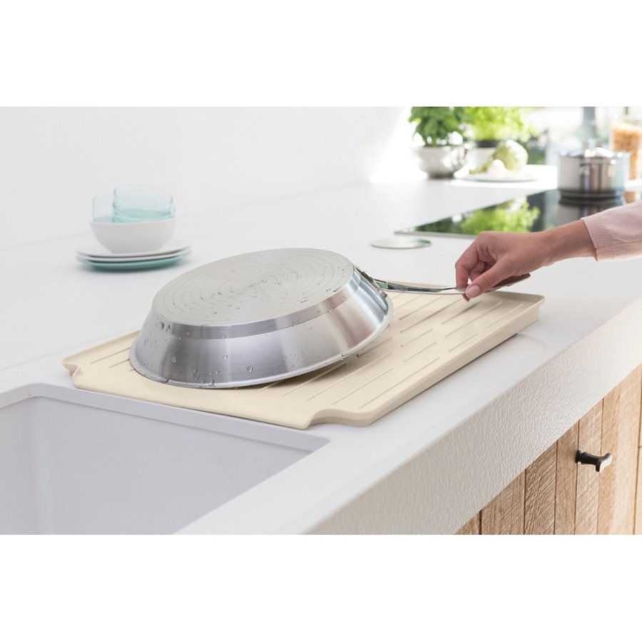 Brabantia Opvaskestativ m. Bakke 49x38,5 cm, Soft Beige