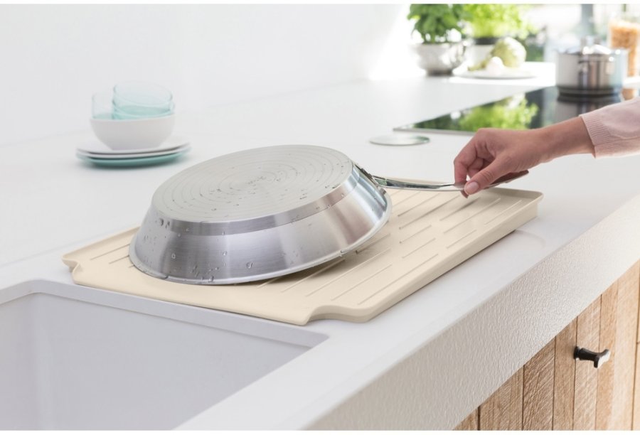 Brabantia Opvaskestativ m. Bakke 49x38,5 cm, Soft Beige