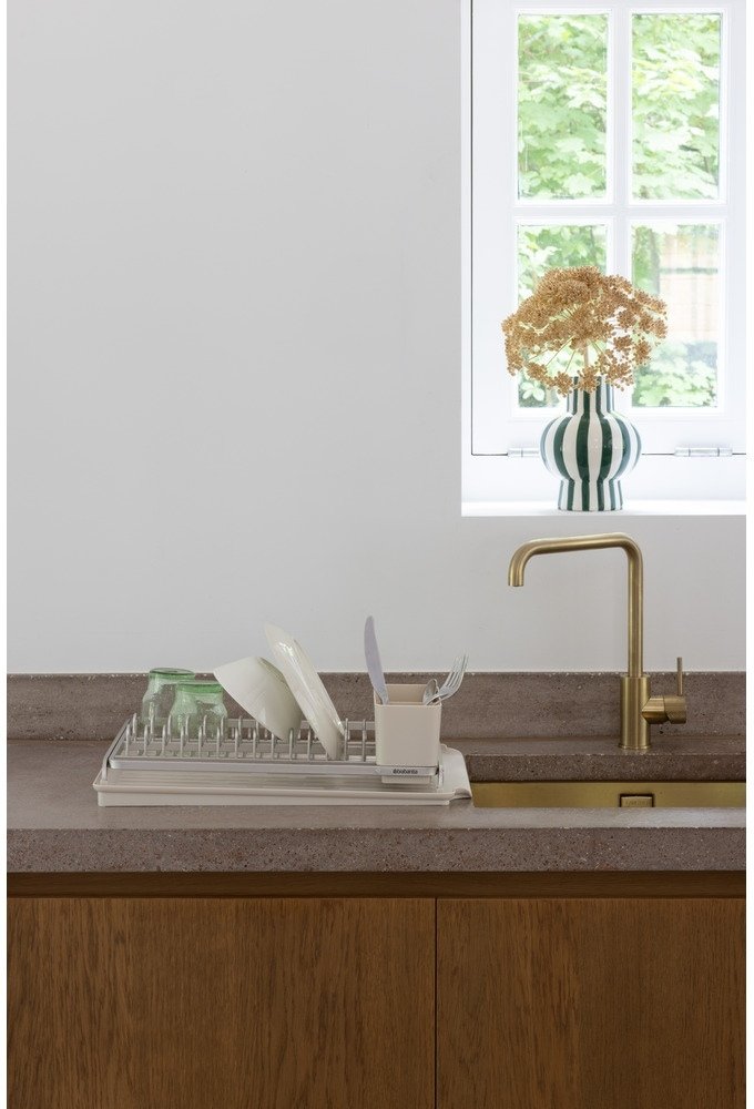 Brabantia Opvaskestativ m. Bakke 49x38,5 cm, Soft Beige