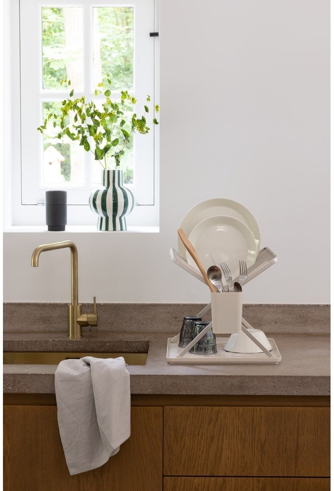 Brabantia Opvaskestativ m. Bakke 37x33 cm, Soft Beige