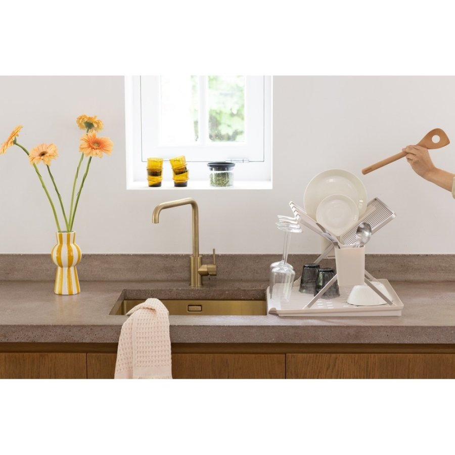 Brabantia Opvaskestativ m. Bakke 51x42 cm, Soft Beige