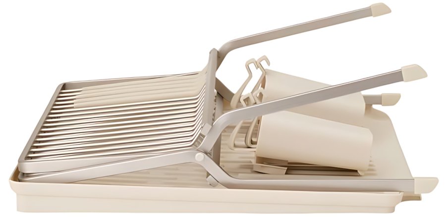 Brabantia Opvaskestativ m. Bakke 51x42 cm, Soft Beige