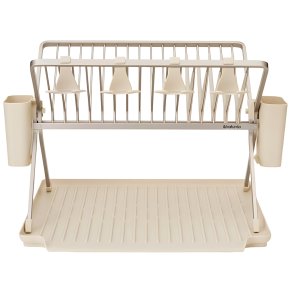 Brabantia Opvaskestativ m. Bakke 51x42 cm, Soft Beige