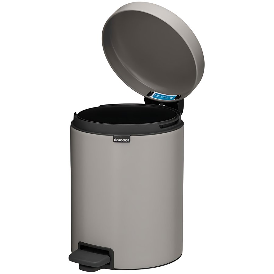 Brabantia Newlcon Pedalspand 5 L, Lysegr�