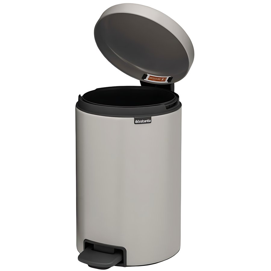 Brabantia Newlcon Pedalspand 12 L, Lysegr�