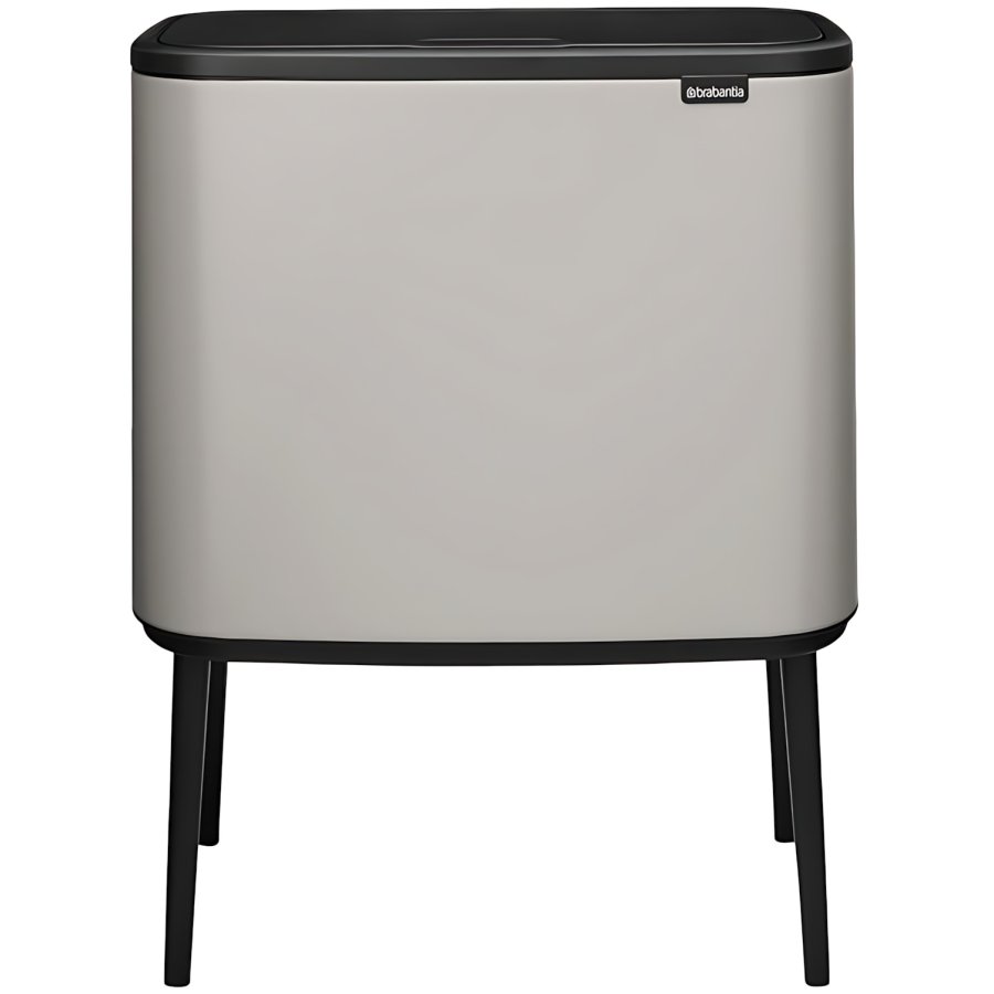 Brabantia Bo Touch Afvalemmer 3x11 L, Lichtgrijs