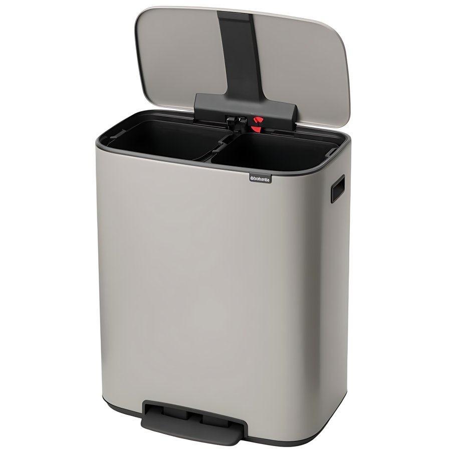 Brabantia Bo Pedalspand 2x30 L, Lysegr�