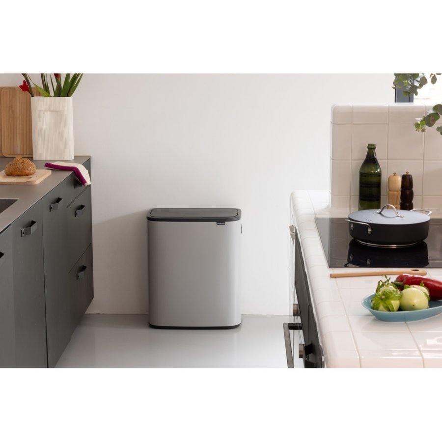 Brabantia Bo Touch Afvalemmer 60 L, Lichtgrijs