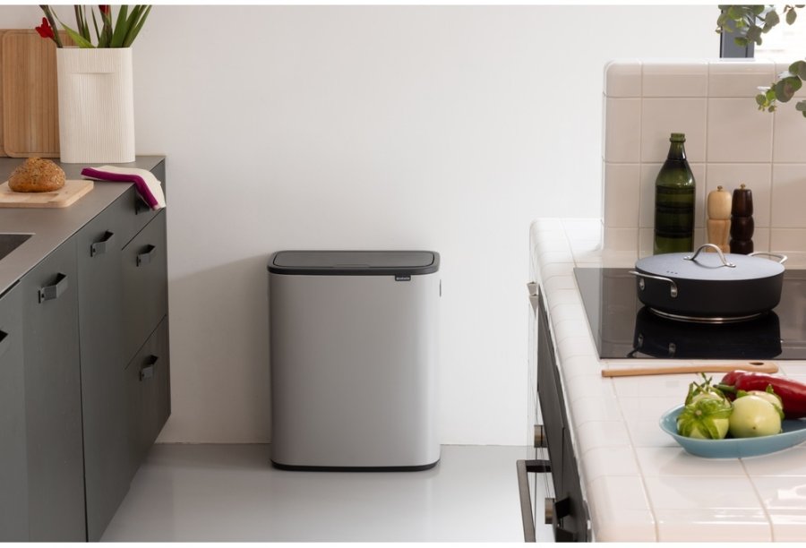 Brabantia Bo Touch Afvalemmer 60 L, Lichtgrijs