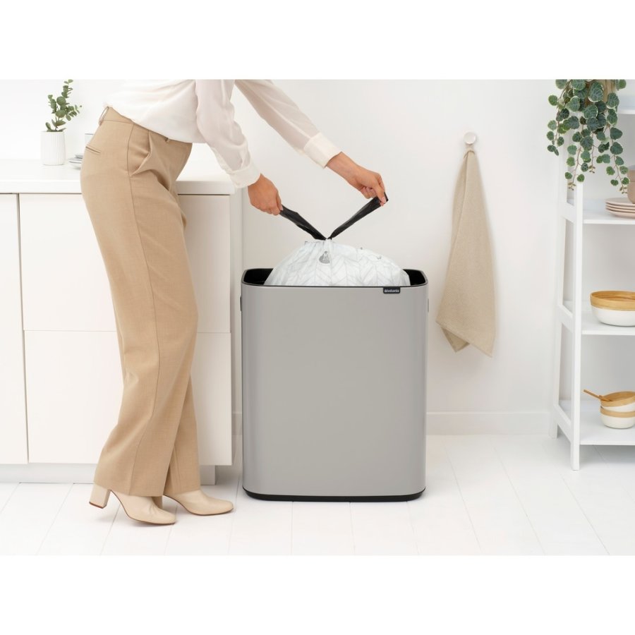 Brabantia Bo Touch Afvalemmer 60 L, Lichtgrijs