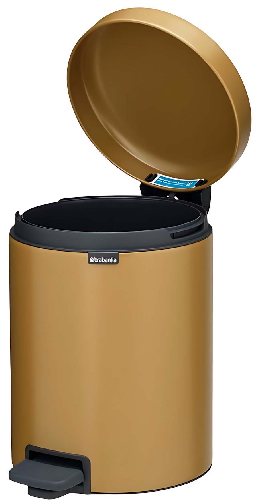 Brabantia Newlcon Pedalspand 5 L, Warm Gold