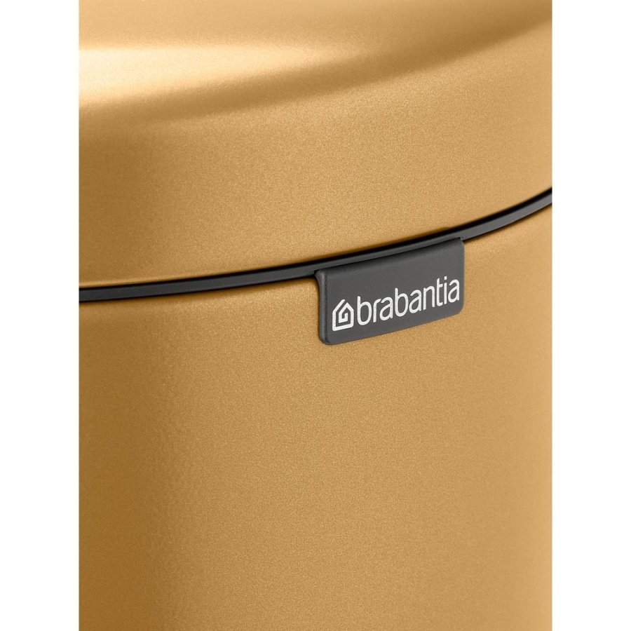 Brabantia Newlcon Pedalspand 5 L, Warm Gold