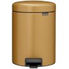 Brabantia Newlcon Pedalspand 5 L, Warm Gold