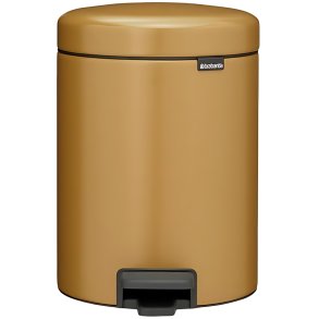 Brabantia Newlcon Pedalspand 5 L, Warm Gold