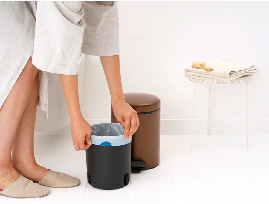 Brabantia Newlcon Pedalspand 5 L, Warm Bronze
