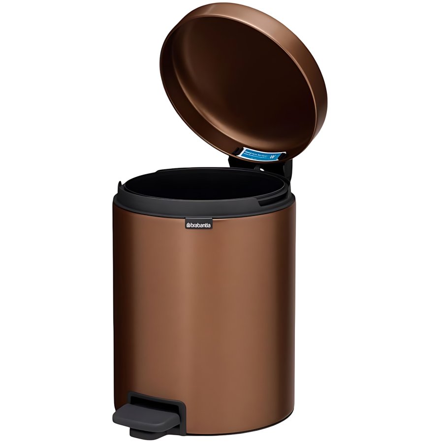 Brabantia Newlcon Pedalspand 5 L, Warm Bronze