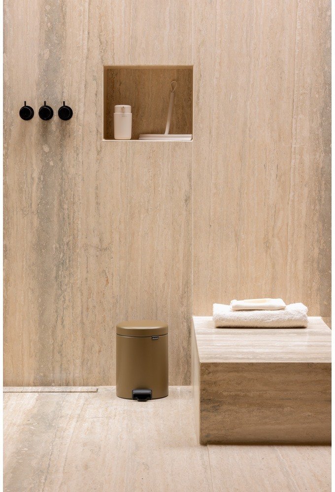 Brabantia Newlcon Pedalspand 5 L, Warm Brass