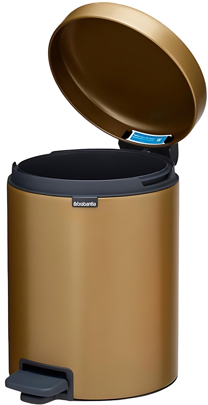 Brabantia Newlcon Pedalspand 5 L, Warm Brass