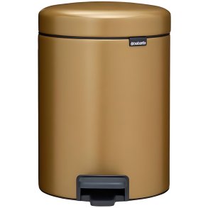Brabantia Newlcon Pedalspand 5 L, Warm Brass