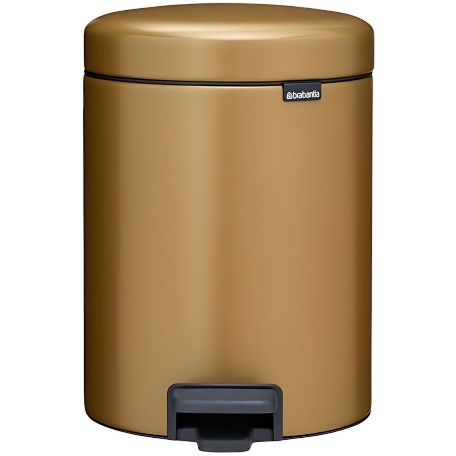 Brabantia Newlcon Pedalspand 5 L, Warm Brass