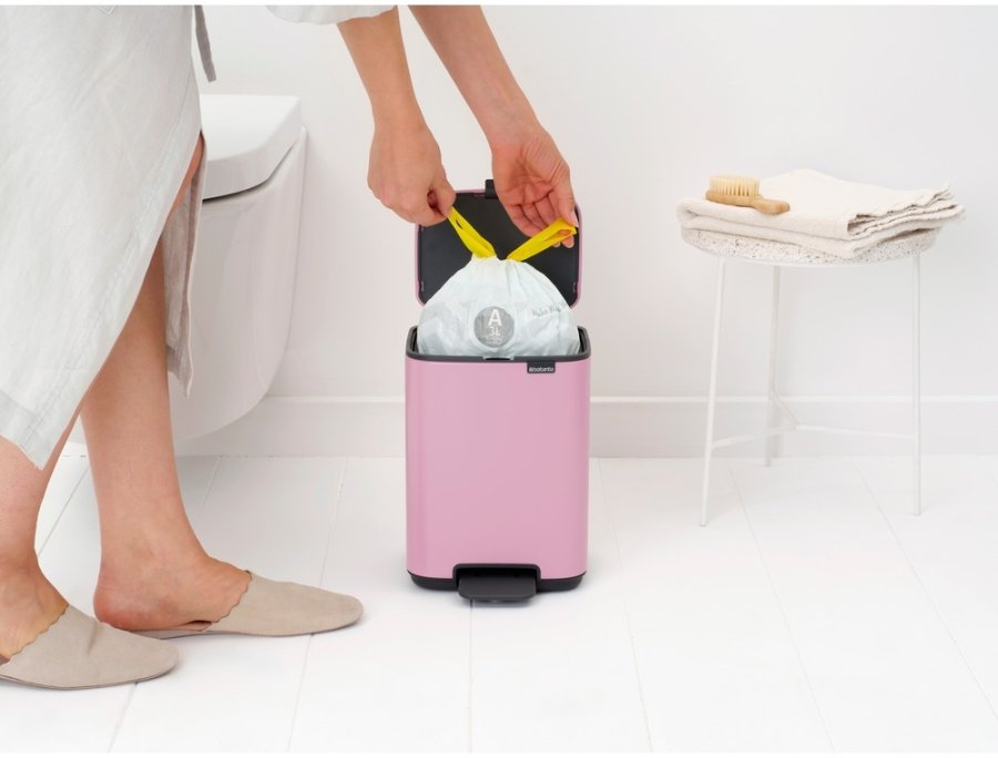 Brabantia Bo Pedalspand 4 L, Lilac Pink