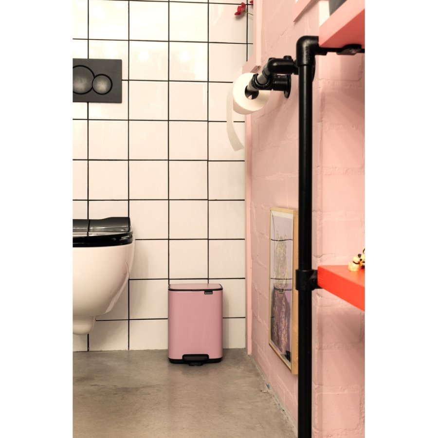 Brabantia Bo Pedalspand 7 L, Lilac Pink